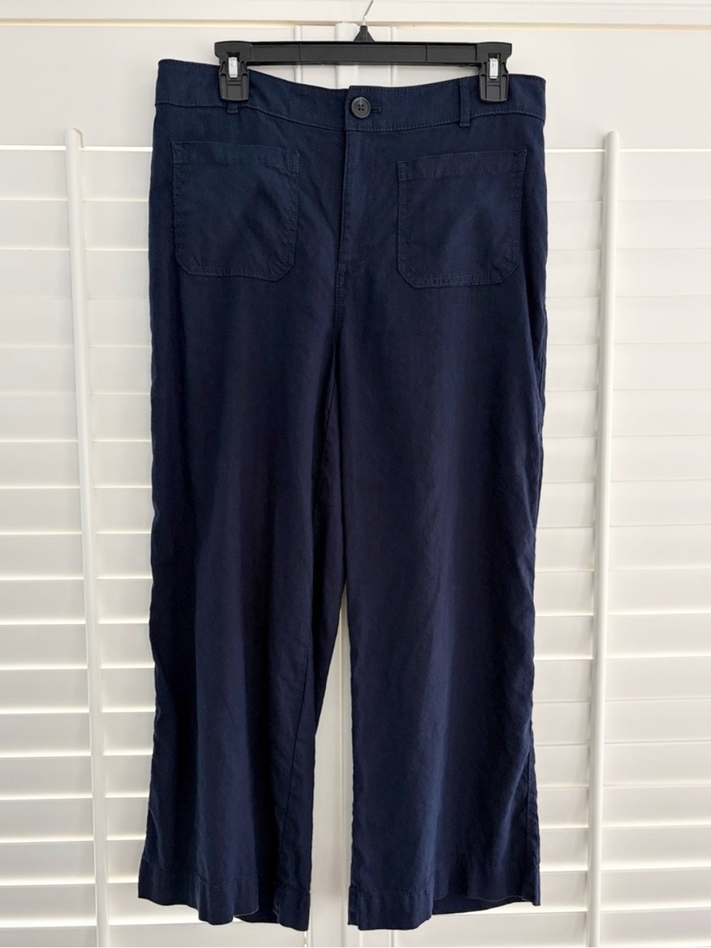LOFT Palmer Linen Blend Wide Leg Curvy Fit Pant - Picture 4 of 11